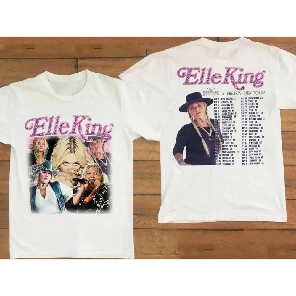 Elle King A Freakin Men Tour Shirt Elle King Shirt Elle King  Tour 2 Sided